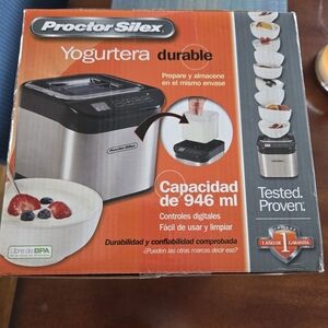 Proctor Silex Yogurt Maker - Stainless Steel and Black